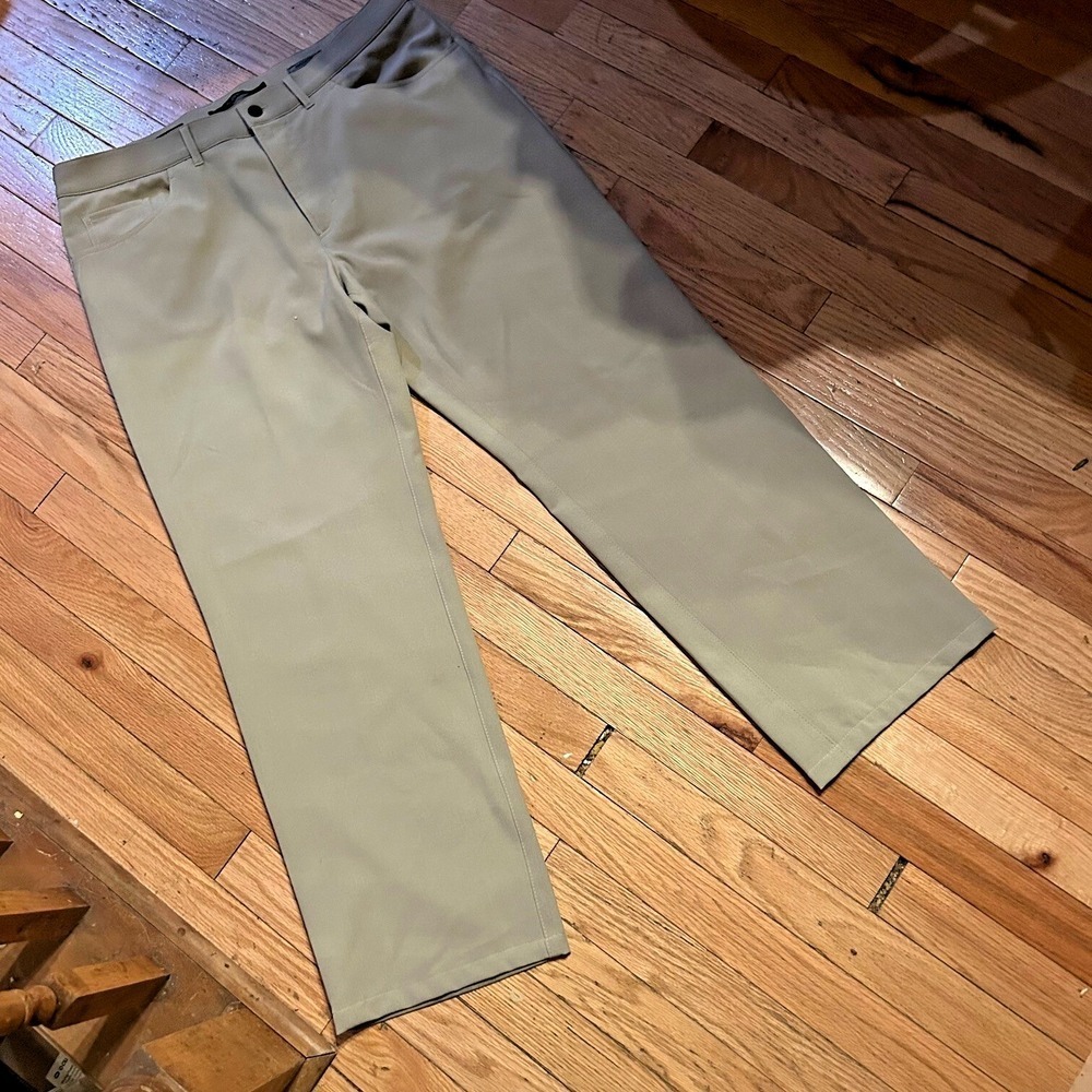 Alberto Ceramica Tom Pants Mens Size 38X29 Beige Tan Straight Leg Com Fit T29-1